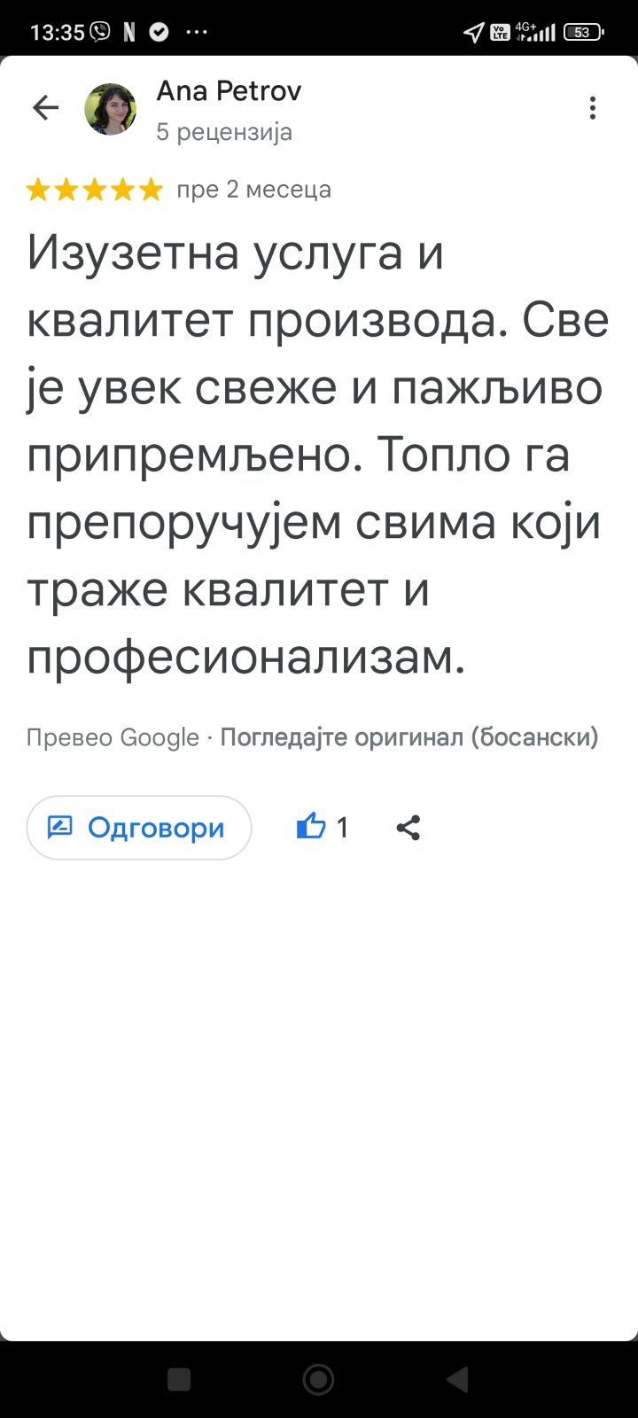 Recenzija kupca - Pastuv MG