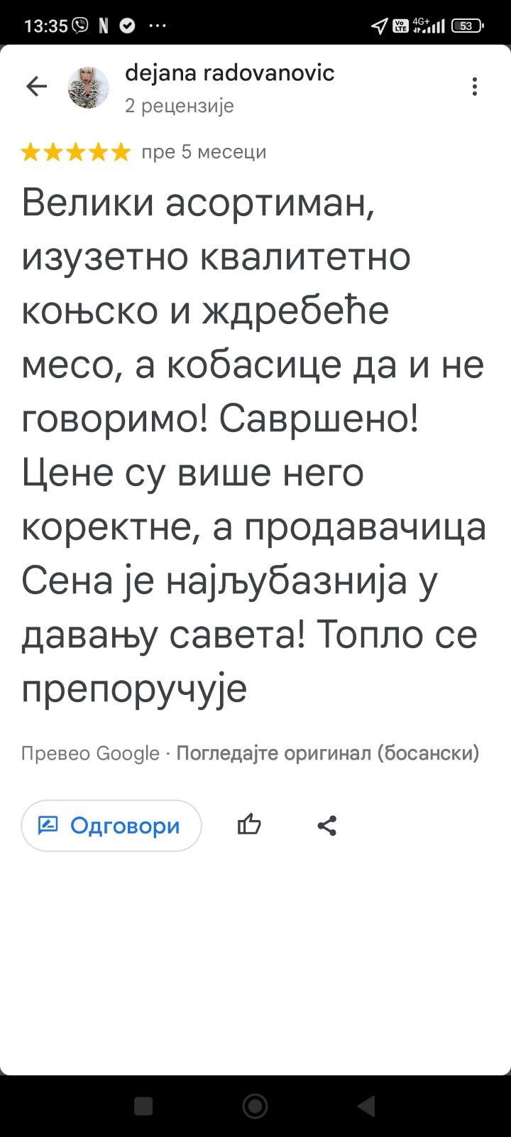 Recenzija kupca - Pastuv MG