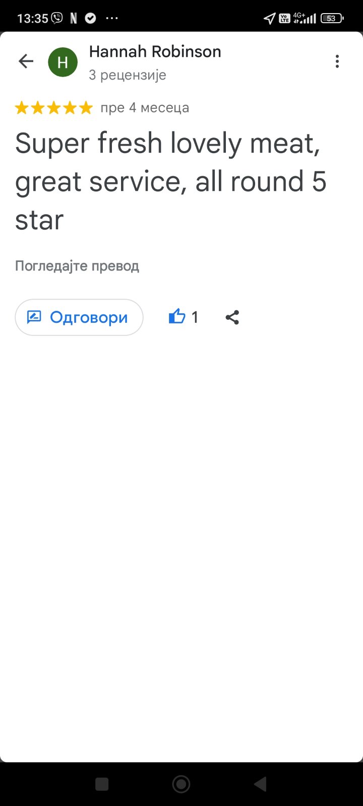 Recenzija kupca - Pastuv MG